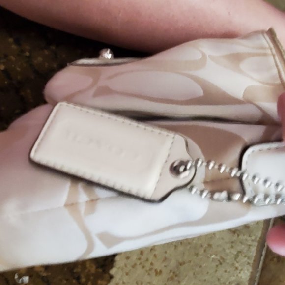 Coach Kristen Khaki 2/way Shoulder Bag Handbag Purse - Picture 9 of 10